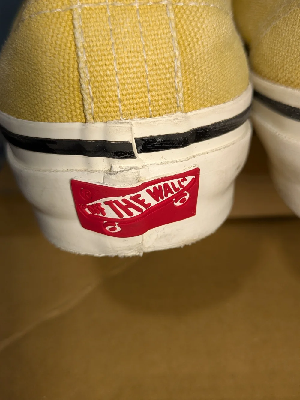 Vans Vault Yellow Canvas Low-Top Sneakers
